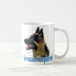 Mug Nom de berger allemand (le noir/se bronzent)