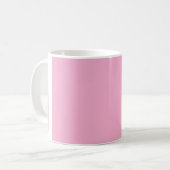 Mug Nom de bloc rose moderne personnalisé (Devant gauche)