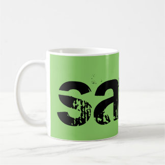 Mug nom de blockletter de Sarah de noir orphelin