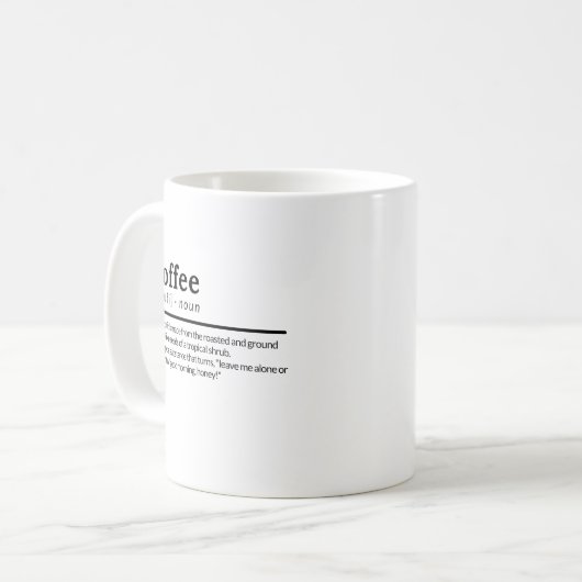 Mug Nom de café (Devant gauche)