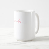 Mug Nom de calligraphie professionnelle Plaine minimal (Devant droit)