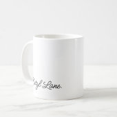 Mug Nom de calligraphie simple et élégante de script d (Devant gauche)