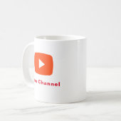 Mug Nom de chaîne Youtube personnalisé (Devant gauche)