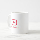 Mug Nom de chaîne Youtube personnalisé (Devant gauche)