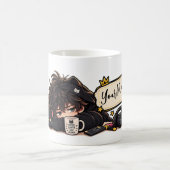 Mug Nom de chat anime café drôle Chibi (Centre)