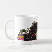 Mug Nom de chat anime café drôle Chibi (Gauche)