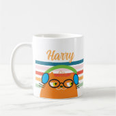 Mug Nom de chat pour casque rétro (Gauche)