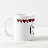 Mug Nom de coeurs de Candice (Gauche)