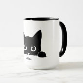 Mug Nom de compagnie de chat mignon personnalisé (Devant droit)