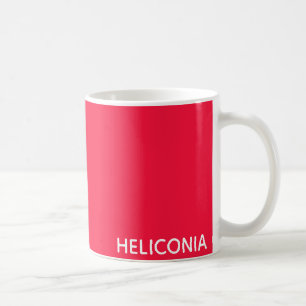 Mug nom de couleur rouge d'Heliconia