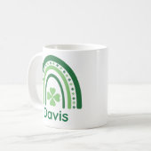 Mug Nom de Davis Clover Boho Rainbow (Devant gauche)