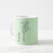 Mug Nom de demoiselle d'honneur Pois de senteur Fleur  (Devant gauche)