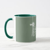 Mug Nom de famille Agritourisme Rustique Windmill Sage (Gauche)