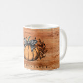 Mug Nom de famille automne citrouille (Devant droit)