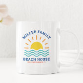 Mug Nom de famille correspondant Summer Sunset Beach H