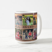 Mug Nom de famille de collage photo de la famille du b (Devant droit)