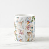 Mug Nom de famille de Noël de l'aquarelle (Centre)