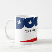 Mug Nom de famille du drapeau américain (Gauche)