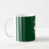 Mug Nom de famille Lake House Trees Forest Green (Gauche)