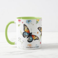 nom de famille motif fleurs de jardin aquarelle