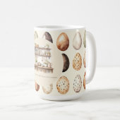 Mug Nom de famille Pâques Cuisine Vintage Beige (Devant droit)