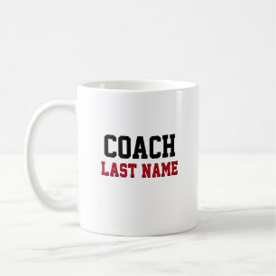 Mug Nom de famille personnalisé de l'entraîneur