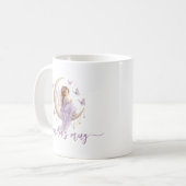 Mug Nom de fée de la lune personnalisé | Papillon lava (Devant gauche)