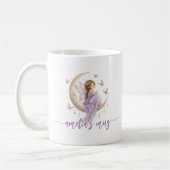 Mug Nom de fée de la lune personnalisé | Papillon lava (Gauche)