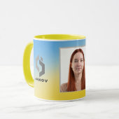 Mug nom de fond magique Personnalisé  (Devant gauche)