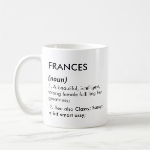 Mug Nom de Frances, nom modifiable, nom personnalisé