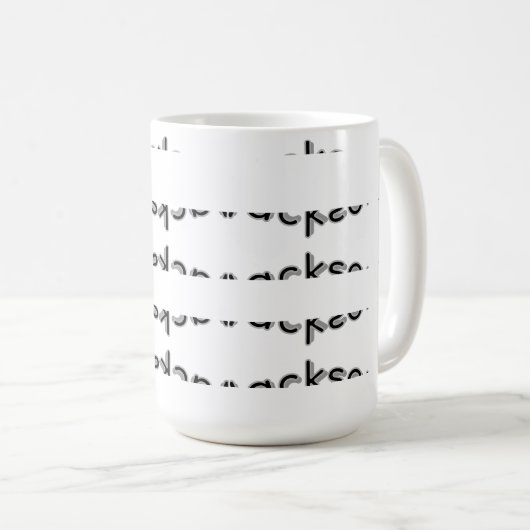 Mug Nom de garçon Jackson, (Devant droit)