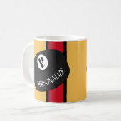 Mug Nom de hockey sur glace sur mesure Monogramme Cami (Devant gauche)