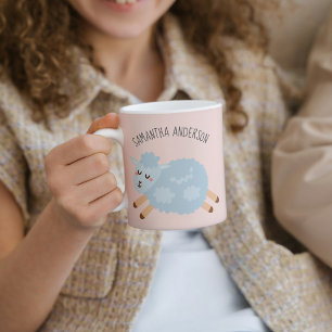 Mug Nom de jeune fille Beauty Pastel Pink Sheep and Ki