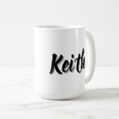 Mug Nom de Keith Mens, (Devant droit)