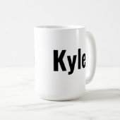Mug Nom de Kyle Mens, (Devant droit)