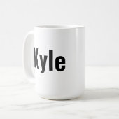 Mug Nom de Kyle Mens, (Devant gauche)