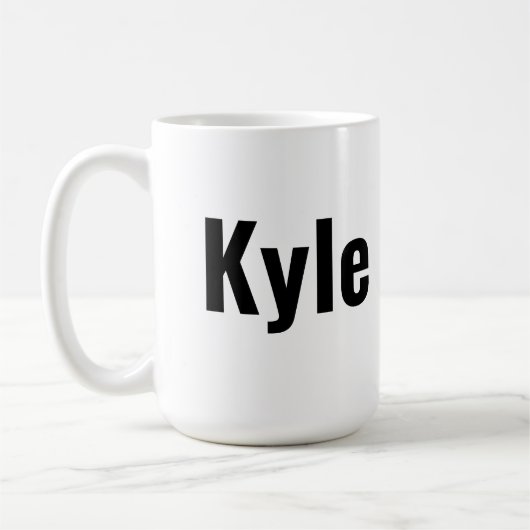 Mug Nom de Kyle Mens, (Gauche)