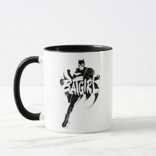 Mug Nom de la brosse d'encre Batgirl