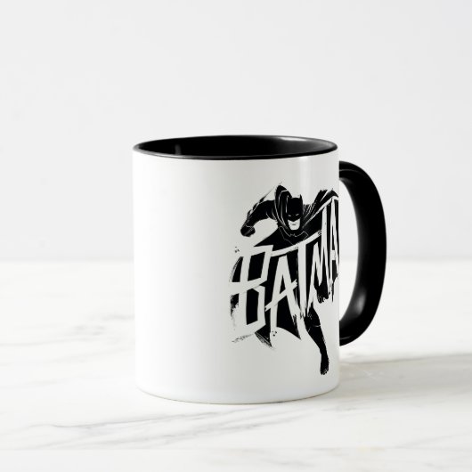 Mug Nom de la brosse d'encre Batman (Devant droit)