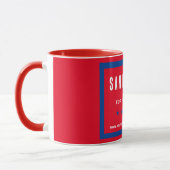 Mug Nom de la campagne électorale politique Bleu blanc (Gauche)