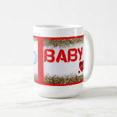 Mug Nom de la conception de la coupe par bébé (Devant droit)
