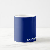 Mug Nom de la couleur bleue de la libellule (Centre)