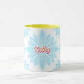 Mug Nom de la faille de neige Customisé (Centre)