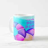 Mug Nom de la fête du pool d'anniversaire (Devant gauche)