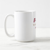 Mug Nom de la future mariée date marron doré fête de m (Gauche)