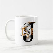 Mug Nom de la lettre de cyclisme sur route (Gauche)