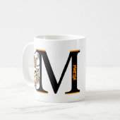 Mug Nom de la lettre de cyclisme sur route (Devant gauche)