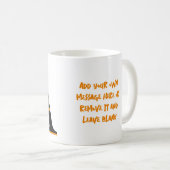 Mug Nom de la lettre de cyclisme sur route (Devant droit)