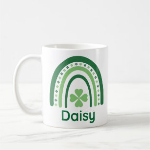 Mug Nom de la marguerite Clover Boho Rainbow