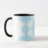 Mug Nom de la Personnaliser de la neige fausse (Gauche)